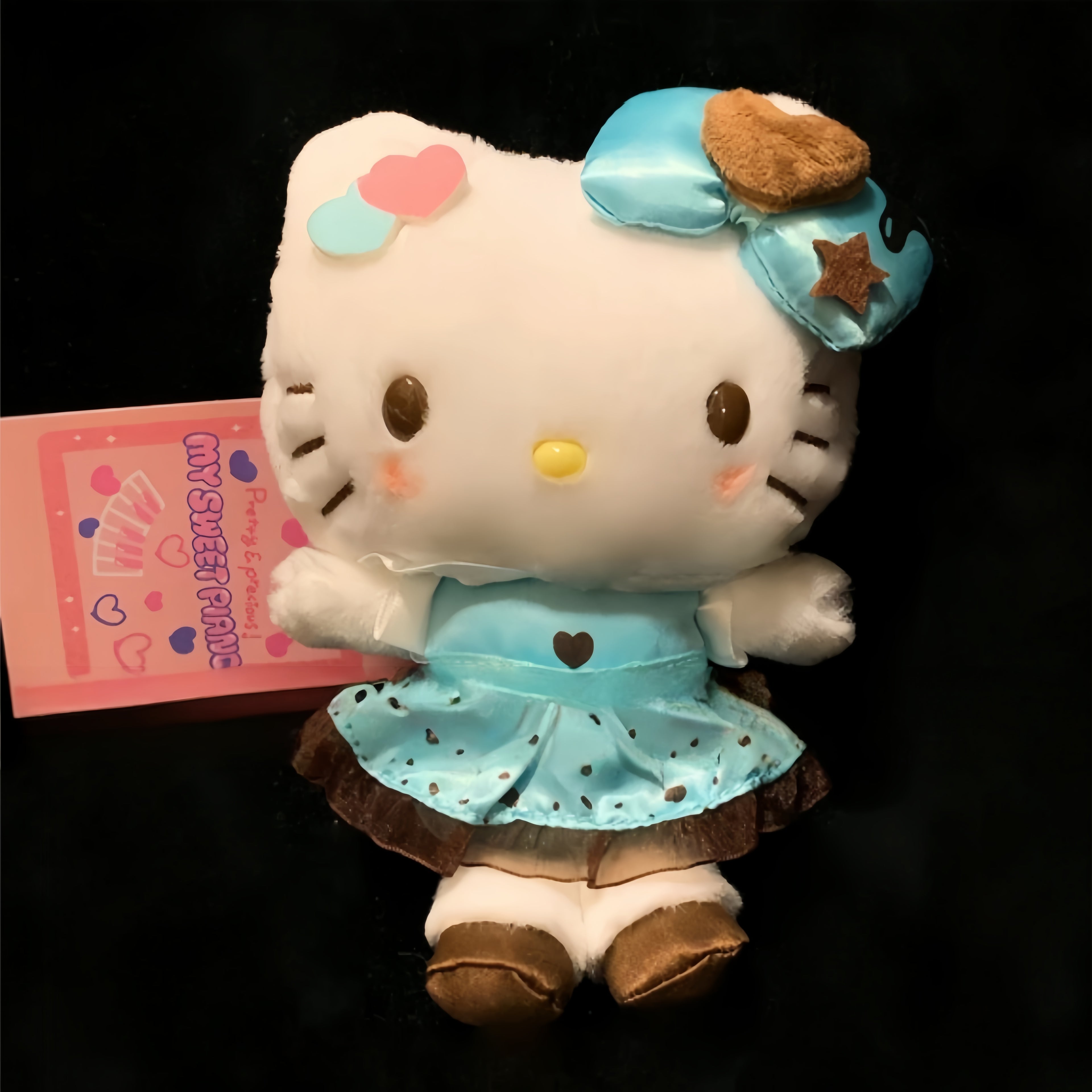 Co branded Kitty plush bag pendant keychain doll figurine
