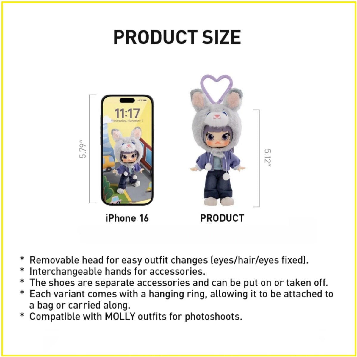 [Official] POP MART Molly Zootopia 2 Series 1/12 Action Figure Blind Box Random Style Collectible Toy