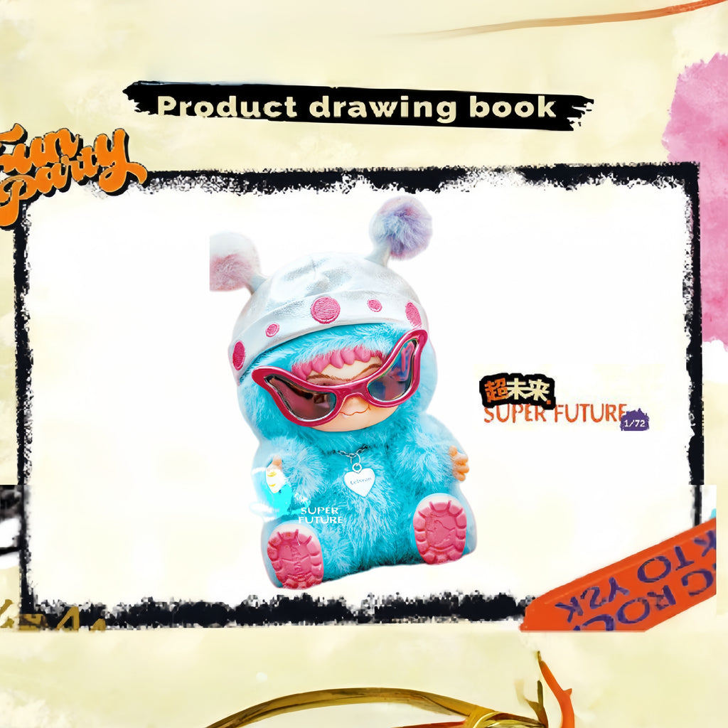 WAKUKU Mao Mao Fun Party Series - Trendy Play Plush Blind Box Doll Handmade Exquisite Ornament Blind Box