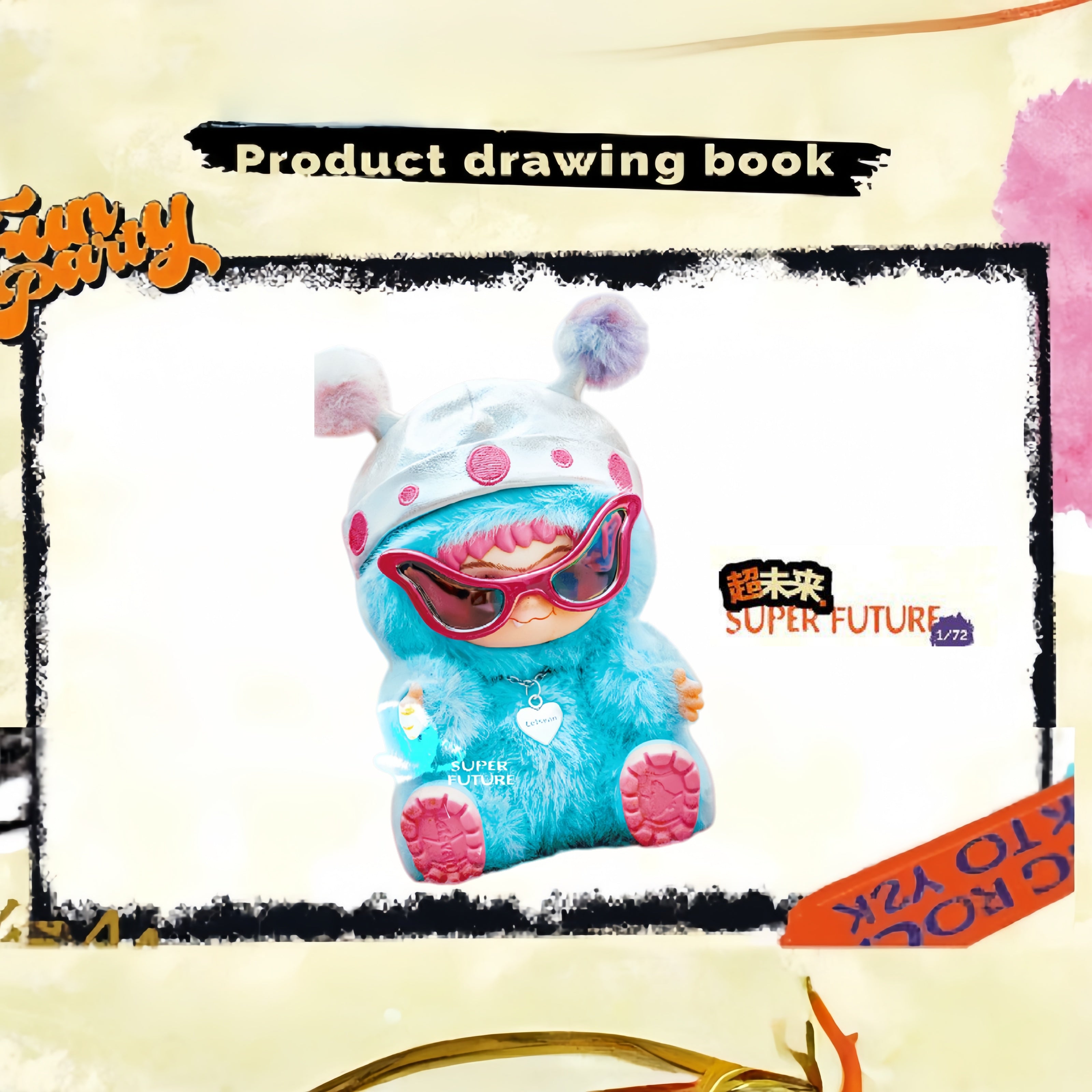 WAKUKU Mao Mao Fun Party Series - Trendy Play Plush Blind Box Doll Handmade Exquisite Ornament Blind Box