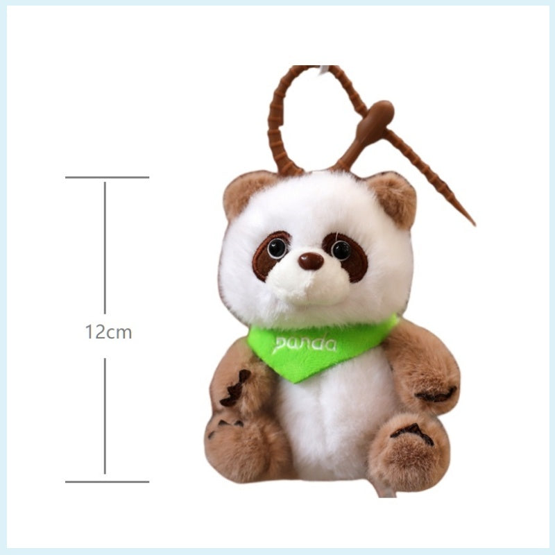 Chinese Giant Panda Doll Keychain Bag Pendant Plush Toy Small Doll 12cm High