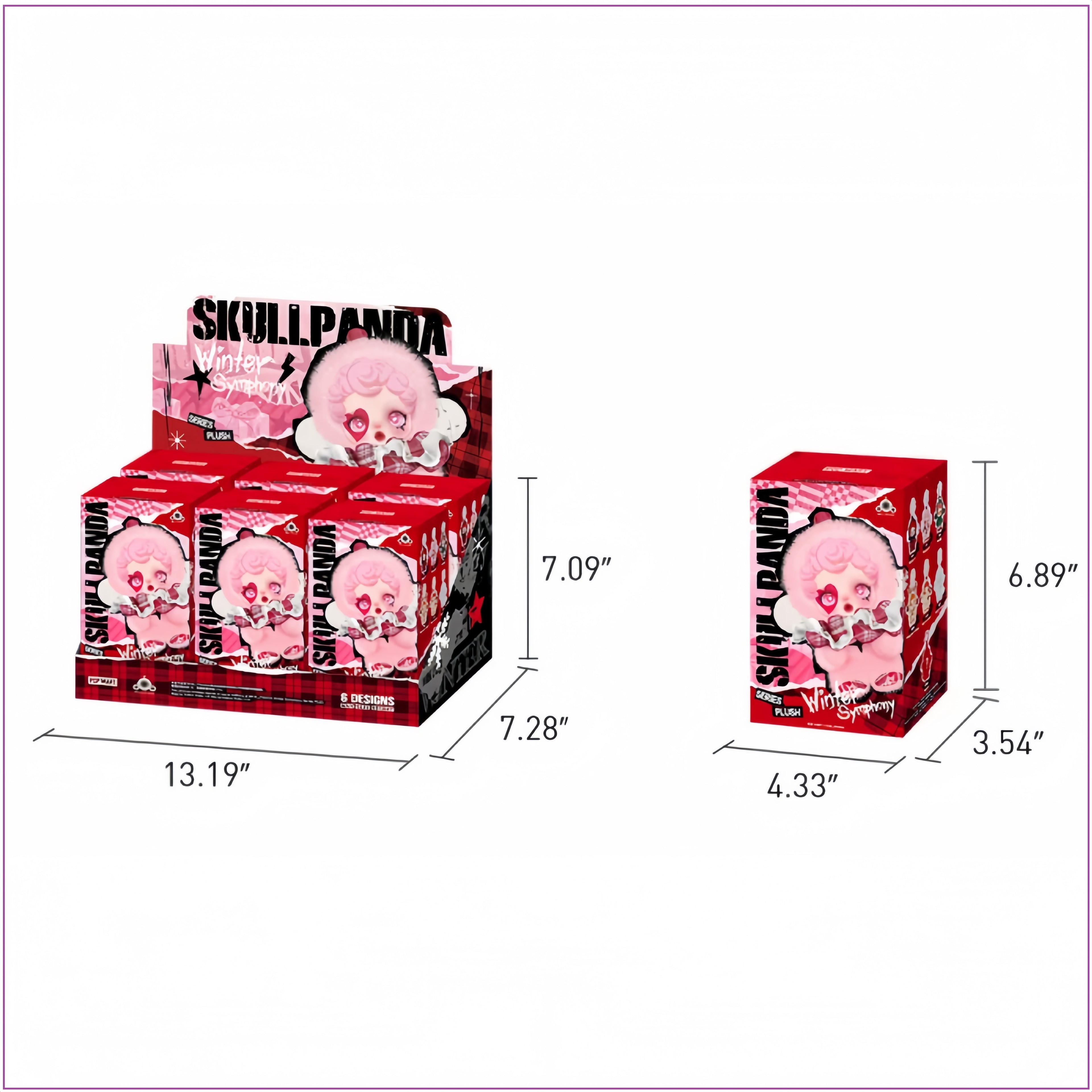 POP MART SKULLPANDA Winter Sonata Series Vinyl Plush Blind Box Gift