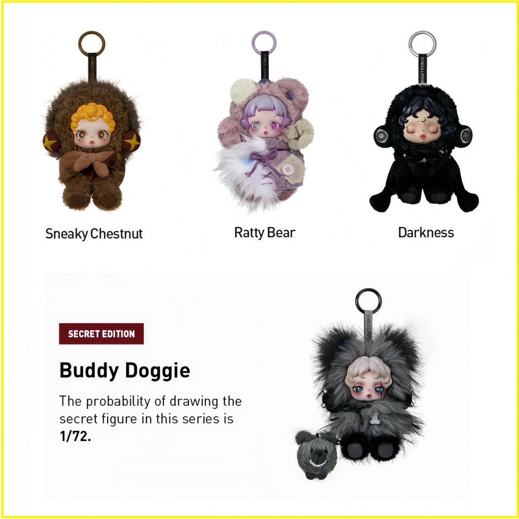 POP MART Θ SKULLPANDA You Found Me! Sleepless Theater Series Plush Doll Pendant Blind Box Gift