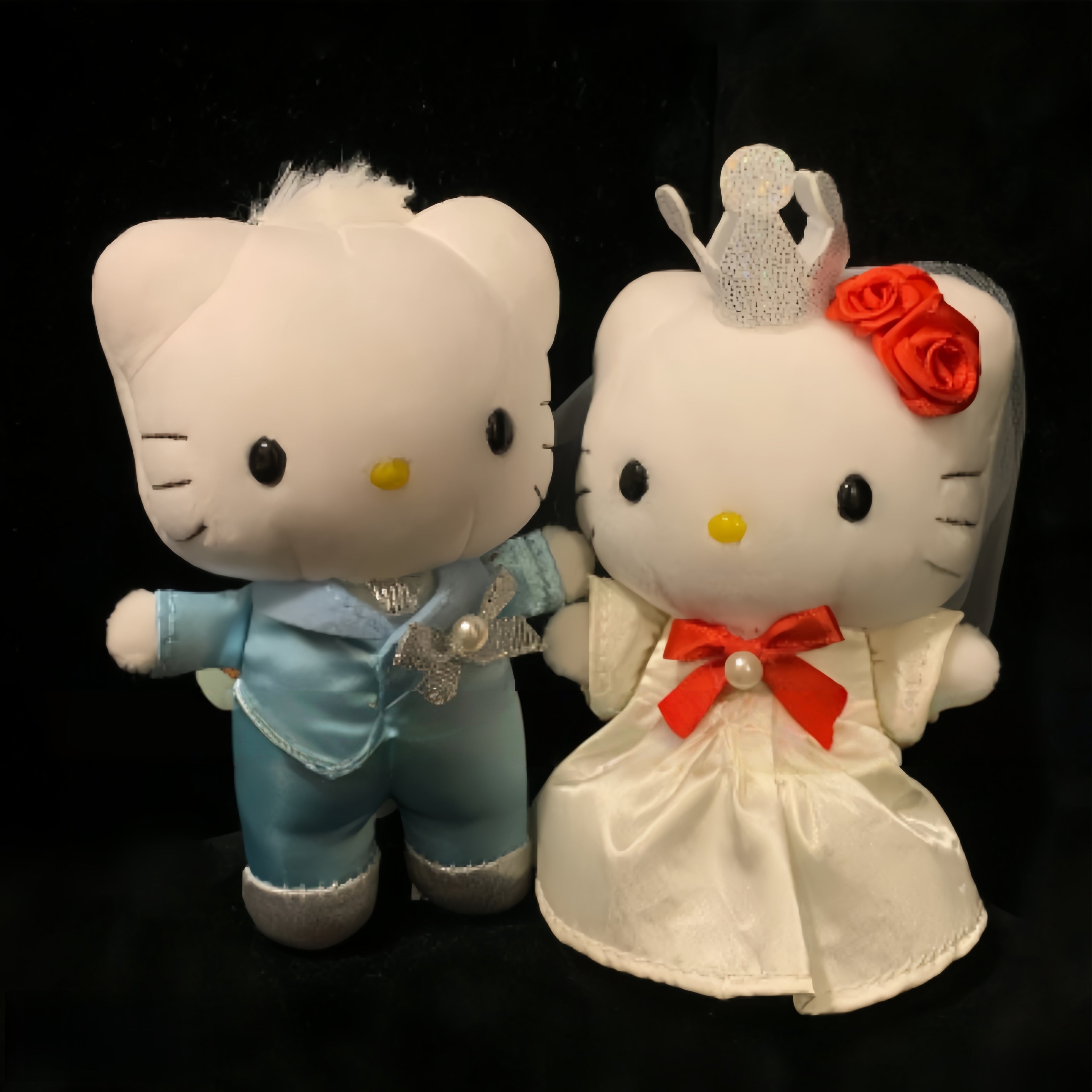 Co branded Kitty plush bag pendant keychain doll figurine
