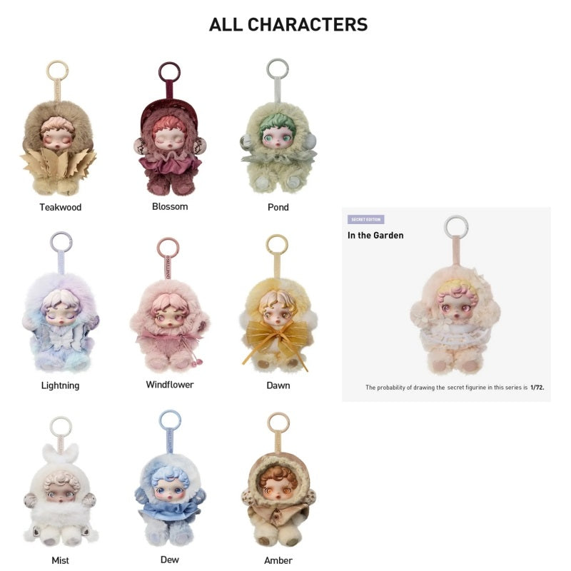 POP MART SKULLPANDA Light Weaving Garden Series Plush Doll Blind Box Pendant | Healing Style Trendy Play Gift
