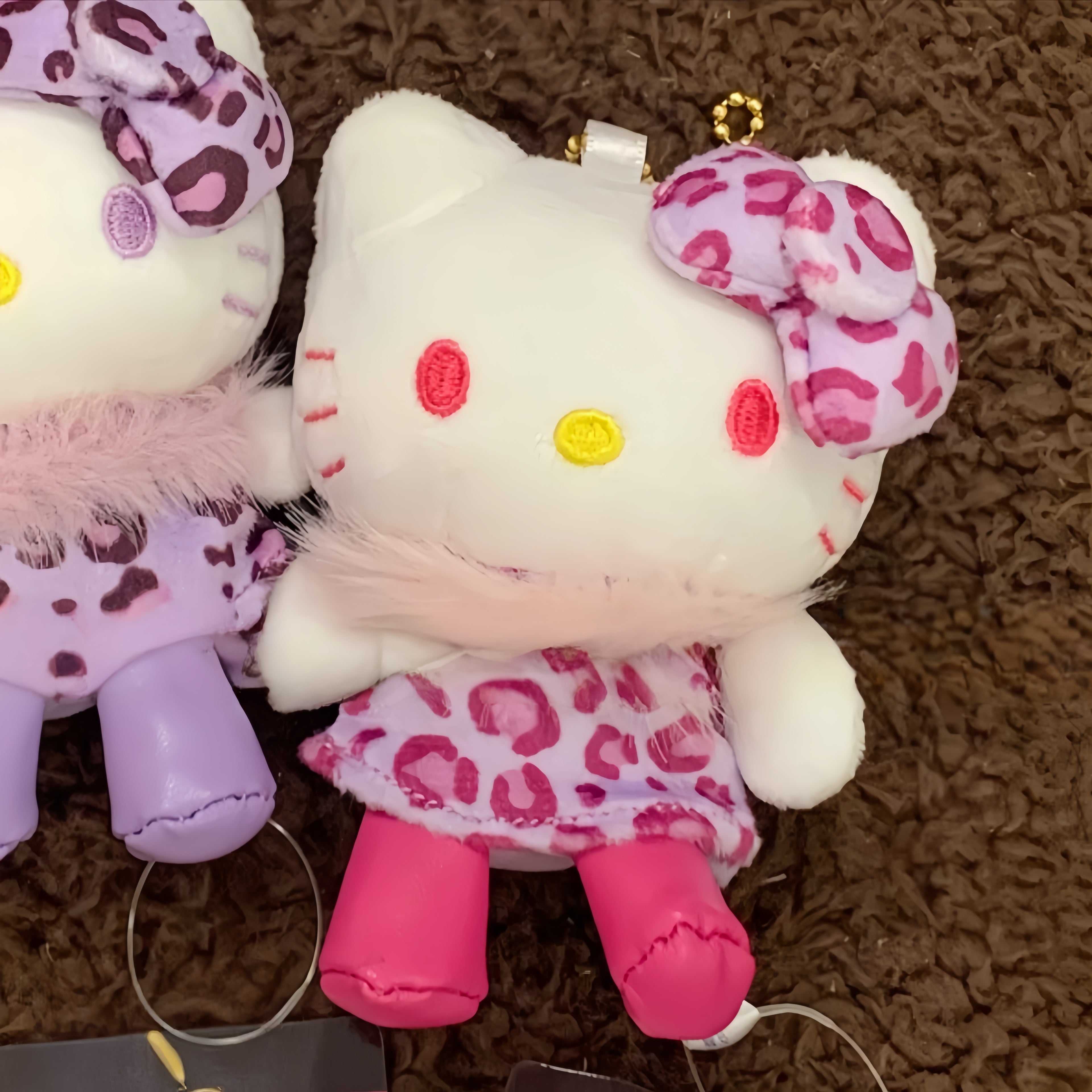 Co branded Kitty plush bag pendant keychain doll figurine