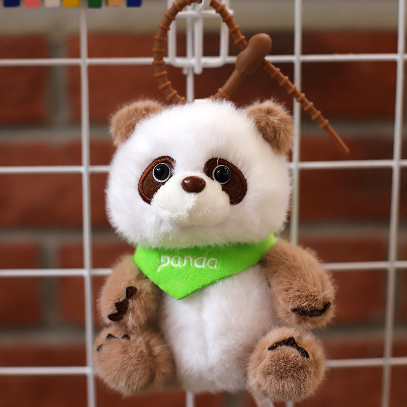 Chinese Giant Panda Doll Keychain Bag Pendant Plush Toy Small Doll 12cm High